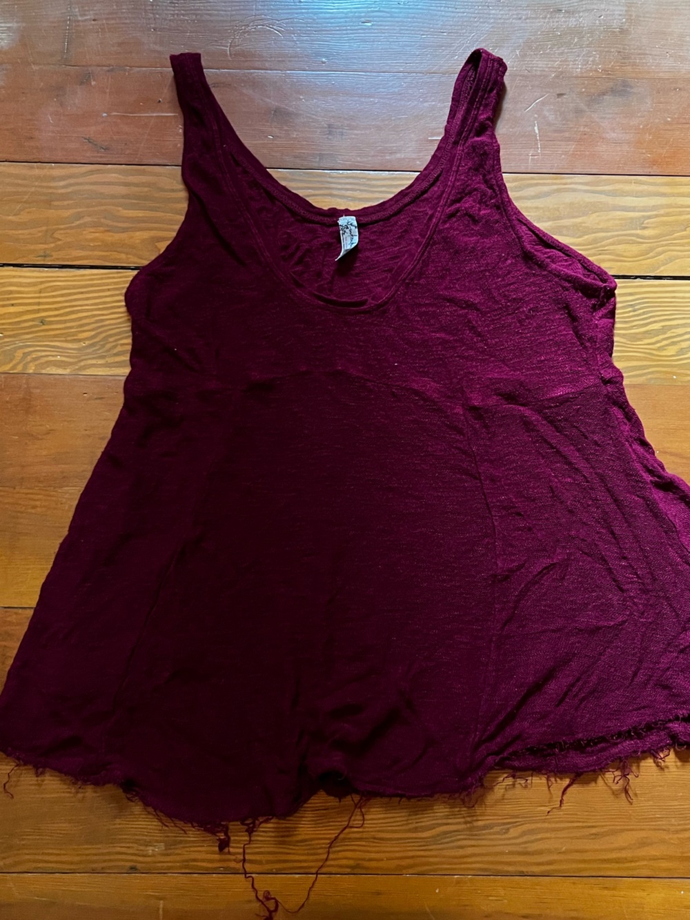 Intimately Free People Flowy Distressed Tank